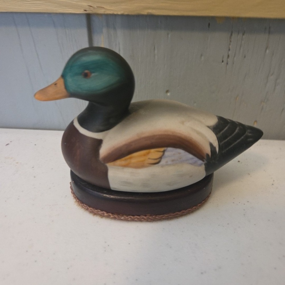 Ceramic Duck Shoe Polisher Buffer Lint Remover Vintage Man Cave Barbershop Decor - Picture 3 of 14